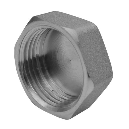 Tappo Femmina In Ottone Cromo Ibp- 3/8- Ibp- Pezzi 10