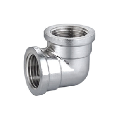 Gomito A 90 ° Ff In Ottone Cromo Ibp- 3/8 -Conf- Faidf- Pezzi 1