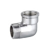 Gomito A 90 ° Mf In Ottone Cromo Ibp- 3/8 -Conf- Faidf- Pezzi 1