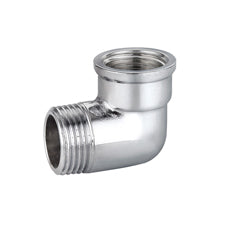 Gomito A 90 ° Mf In Ottone Cromo Ibp- 1/2 -Conf- Faidf- Pezzi 1