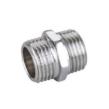 Nipple Diritto Mm In Ottone Cromo Ibp- 1/2- Ibp- Pezzi 10