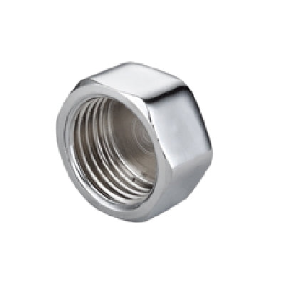 Tappo Femmina In Ottone Cromo Ibp- 3/8- Ibp- Pezzi 10