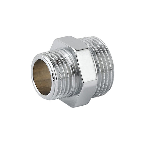 Niplles Doppio Ridotto Mm Ottone Cromo- 1/4 X 1/2- Caval- Pezzi 10