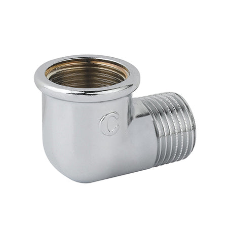 Gomito Mf Ottone Cromo- 3/8- Caval- Pezzi 10