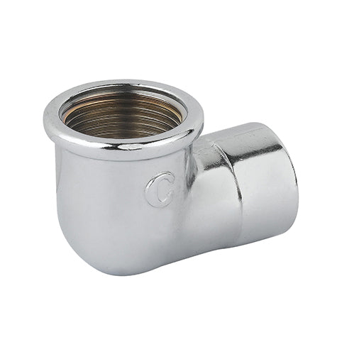 Gomito Ridotto Ff Ottone Cromo- 1 X 3/4- Caval- Pezzi 5
