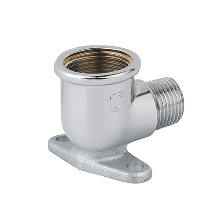 Gomito Mf Con Flangia Ottone Cromo- 1/2- Caval- Pezzi 10
