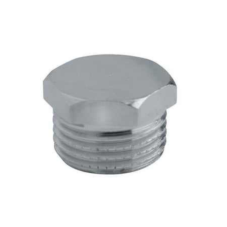 Tappo Maschio Esagonale Ottone Cromato- 1/8- Rinal- Pezzi 1