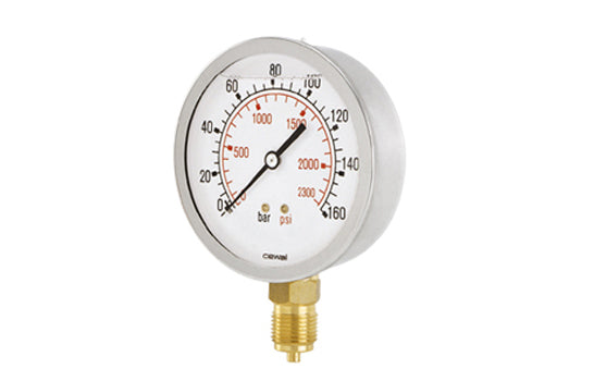 Manometro Attacco Radiale Dm 50 - 1/4- 10 Bar- Cewal- Pezzi 1
