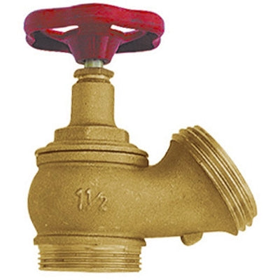 Rubinetto Idrante Per Muro- 11/2 X Uni 45- Manfr- Pezzi 1