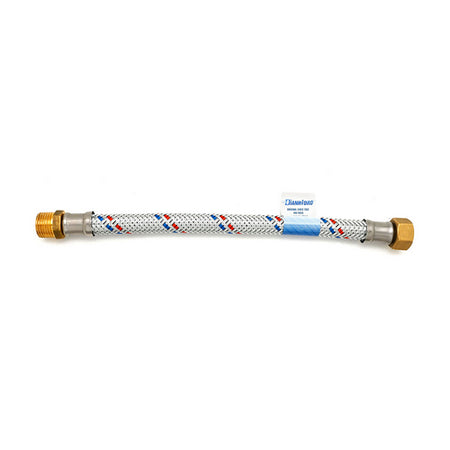 Flessibile Antivibrante In Acciaio Zincato Mf Cm 20- 11/4- Dh- Pezzi 1
