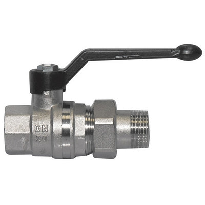 Valvola A Sfera Per Collettore Mf Con Bocchettone E Leva- 3/4'' Dn 20 Pn 40- Bugat- Pezzi 1