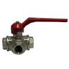 Valvola A Sfera A 3 Vie Con Leva- 3/4 (Dn 20) 50 Bar / 725 Psi- Itap- Pezzi 1