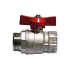 Valvola A Sfera Mf Con Farfalla Leva Rossa- 1/2 (Dn 15) 30 Bar / 435 Psi- Itap- Pezzi 1