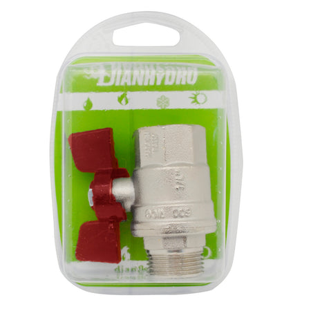 Valvola A Sfera Mf Con Farfalla Blister- 1/2 Dn 15 Pn 64- Faidf- Pezzi 1