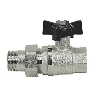 Valvola A Sfera Mf Con Bocchettone A Farfalla- 1/2'' Dn 15 Pn 64- Bugat- Pezzi 1