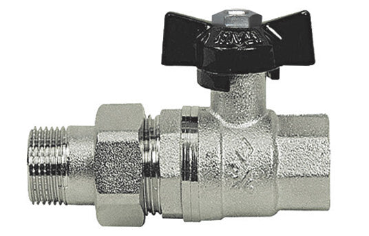 Valvola A Sfera Mf Con Bocchettone A Farfalla- 1/2'' Dn 15 Pn 64- Bugat- Pezzi 1