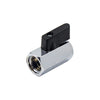 Valvola Minisfera Small Ff Con Levetta Nera- 1/2- Tiemm- Pezzi 1