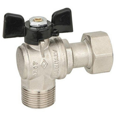 Valvola A Sfera Ad Angolo A Passaggio Totale Mf Dado Mobile- 3/4X3/4 Dn 15 Pn 30- Bugat- Pezzi 1