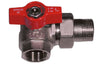 Valvola A Sfera Squadra Per Collettori Maniglia Rossa- 1 Dx Dn 25 Pn 40- Effeb- Pezzi 1