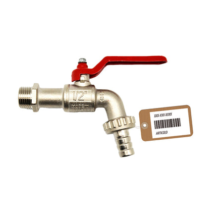 Rubinetto A Sfera Con Portagomma F-Brico- 1/2 Dn 10 Pn 16- Faidf- Pezzi 1