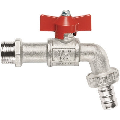 Rubinetto A Sfera Con Portagomma A Farfalla- 1/2 (Dn 15) 15 Bar /217.5Psi- Itap- Pezzi 1