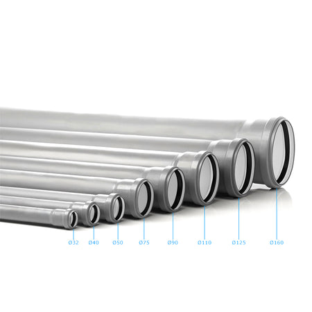 Tubo Htem 1 Bicchiere Pp3 Valsir- Diam. 125 Lungh. 1000- Valsi- Pezzi 1