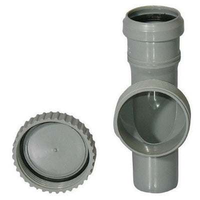 Ispezione Pp Htre Con Tappo Tondo Filettato Valsir- Diam. 110- Valsi- Pezzi 1