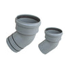 Curva In Pp Riduzione Al Pvc Diam. 110 / 100 Valsir- 30 ° Senza Oring- Valsi- Pezzi 1
