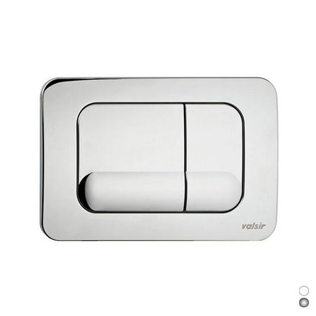 Placca Doppio Scarico Tropea Valsir- Cromato Lucido- Valsi- Pezzi 1