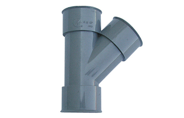 Derivazione 45 ° Ff Pvc Grigio- Diam. 40- Senza- Pezzi 1