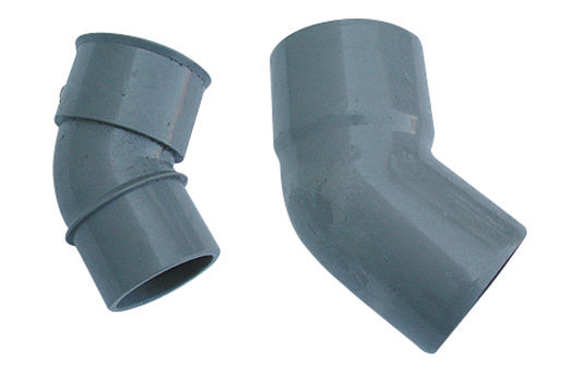 Curva 45 ° Mf Pvc Grigio- Diam. 40- Senza- Pezzi 1