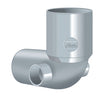 Curva Wc Con 2 Attacchi Laterali- Diam. 100/50/50- Nicol- Pezzi 1
