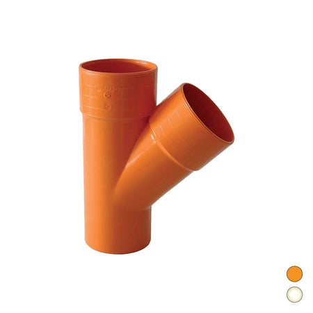 Derivazione 45 ° In Pvc- Diam. 100- Esclu- Pezzi 1