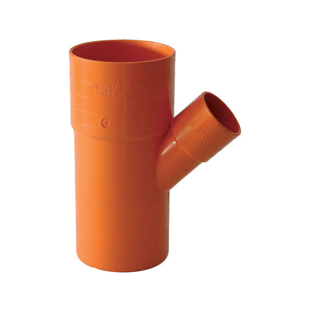 Derivazione 45 ° Ridotte In Pvc Arancio- Diam. 125 X 40- Esclu- Pezzi 1
