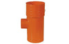 Derivazione 87 ° Ridotte In Pvc Arancio- Diam. 100 X 50- Senza- Pezzi 1