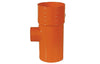Derivazione 87 ° Ridotte In Pvc Arancio- Diam. 125 X 63- Senza- Pezzi 1
