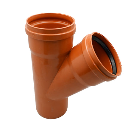 Derivazione 45 ° Ral 8023- Diam. 100- Esclu- Pezzi 1