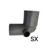 Curva Wc D. 100 1 Attacco- Diam. 40 Sinistro- Esclu- Pezzi 1