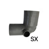 Curva Wc D. 100 1 Attacco- Diam. 40 Sinistro- Esclu- Pezzi 1