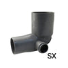 Curva Wc Rid. 100/90 1 Attacco- Diam. 40 Posteriore- Senza- Pezzi 1