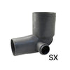 Curva Wc Rid. 100/90 1 Attacco- Diam. 40 Posteriore- Senza- Pezzi 1