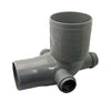 Curva Wc Rid. 100/90 3 Attacchi- Diam. 40- Senza- Pezzi 1