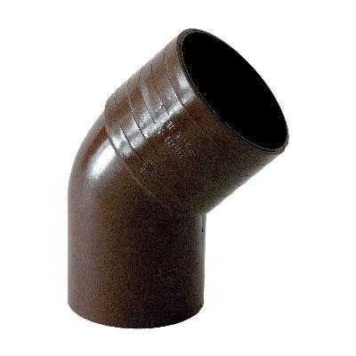 Curva Pluviale 45 °- Diam. 100 - Marrone- Dh- Pezzi 1