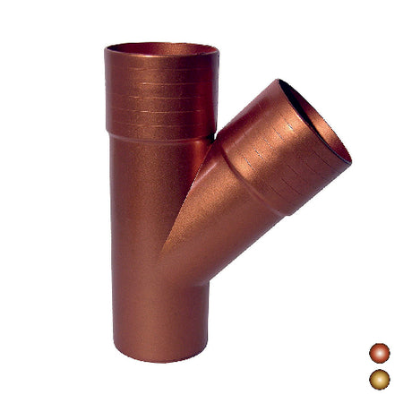 Derivazione Pluviale 45 °- Diam. 80 - Rame Antico- Dh- Pezzi 1