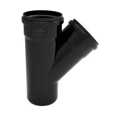 Derivazione Phono Black 45 ° Mf- Diam. 100/100- Nicol- Pezzi 1