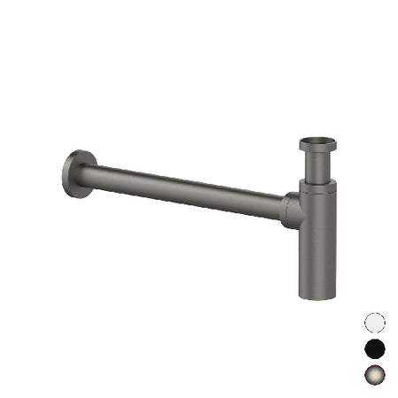 Sifone D'Arredo Tondo- 1 1/4 Nichel Spazzolato Opac- Remer- Pezzi 1