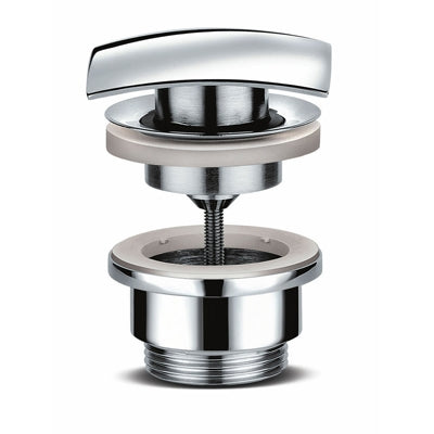 Piletta Lavabo Click-Clack Tappo Quadro Lux- 1 1/4- Dh- Pezzi 1