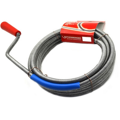 Disotturatore Sturatubi Spirale Con Manovella- Mt 5,00 X 9 Mm- Rothe- Pezzi 1