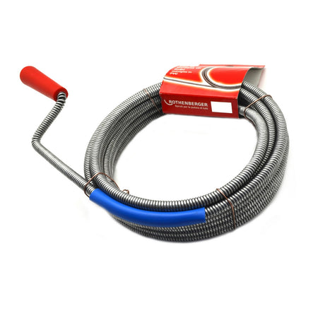 Disotturatore Sturatubi Spirale Con Manovella- Mt 7,50 X 9 Mm- Rothe- Pezzi 1