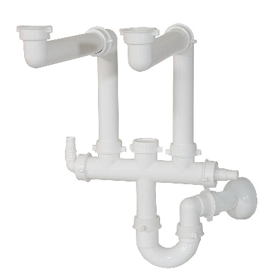 Sifone Universal 2 Vie Crea Spazio Per Lavello- 11/2- Ghidi- Pezzi 1